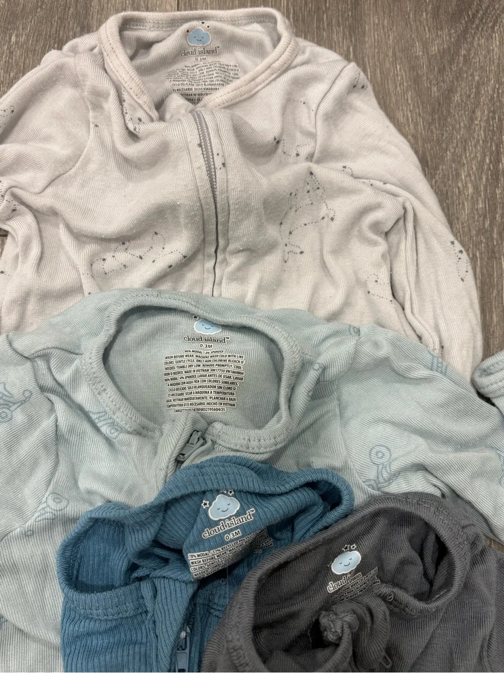 Cloud Island Baby Onesies - 3 Month